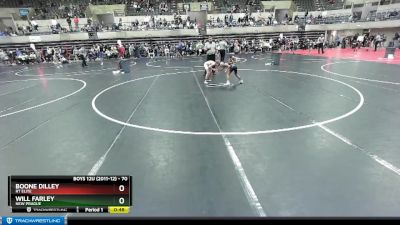 70 lbs Quarterfinal - Boone Dilley, RT Elite vs Will Farley, New Prague