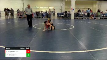 45-50 lbs Round 1 - Kason Crouse, North Carolina vs Colton Treff-Lyonais, Rabun Matcats Wrestling