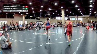 110 lbs Champ. Round 1 - Bennett Leonards, Rayne Wrestling Club vs Maximillian Cuevas, Nashville Wrestling Club