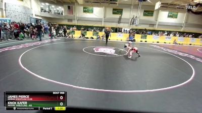 45 lbs Quarterfinal - Knox Kafer, MATPAC Wrestling - ND vs James Pierce, Gering Wrestling Club