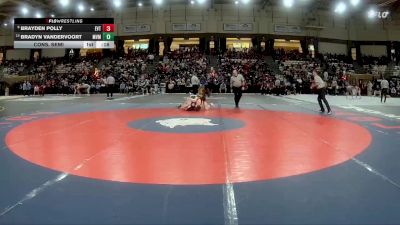 138-2A/1A Cons. Semi - Brayden Polly, Eastern Technical vs Bradyn VanDerVoort, Manchester Valley