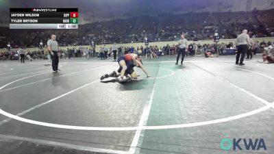 140 lbs 3rd Place - Jayden Wilson, Kipp Tulsa vs Tyler Bryson, Harrah Little League Wrestling