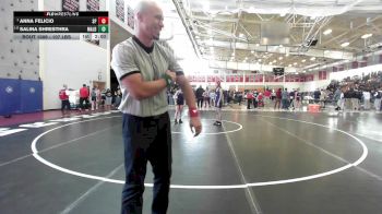 107 lbs Quarterfinal - Anna Felicio, Saugus/Peabody vs Salina Shresthra, Malden/Everett