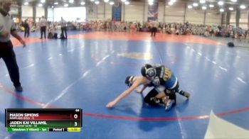 64 lbs Rd# 4- 2:00pm Friday Final Pool - Jaden Kai Villamil, West Coast Elite vs Mason Simons, Maryland GOLD