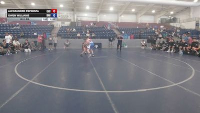 120 lbs Alekzander Espinoza, California Silver vs Owen Williams, Idaho
