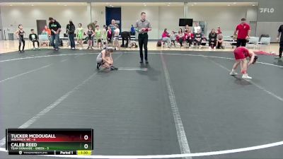 56 lbs Round 1 (6 Team) - Tucker McDougall, Wolfpack WC vs Caleb Reed, Team Donahoe - Green
