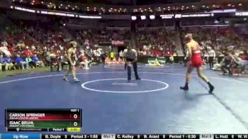3A-138 lbs Champ. Round 1 - Isaac Bruhl, Ankeny Centennial vs Carson Springer, Dallas Center-Grimes