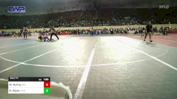 76 lbs Rr Rnd 3 - McKenzie Huling, Central Middle School vs Nayeli Rojas, Team Tulsa Wrestling Club