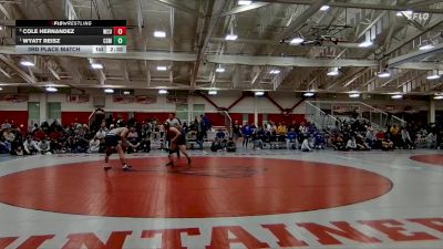 174 lbs 3rd Place Match - Wyatt Reisz, Colorado School Of Mines vs Cole Hernandez, Western Colorado