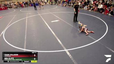 33-36 lbs Quarterfinal - Ben Slack, Robbinsdale Area Wrestling vs Thor Collison, Minnesota