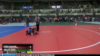 90 lbs Semifinal - LeRoy Haaland, Le Sueur Henderson Giants vs Declan Trueg, Immortal Athletics WC