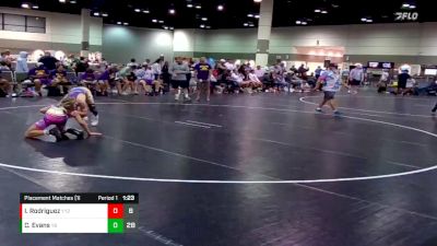 113 lbs Placement Matches (16 Team) - Izak Rodriguez, Funky Monkey vs Chase Evans, Bubbletown Mat