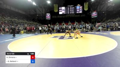 120 lbs Rnd Of 128 - Kyler Simons, IA vs Gabriel Ballard, PA