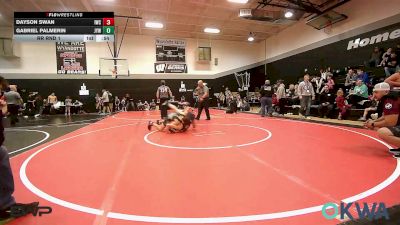 130-140 lbs Rr Rnd 1 - Dayson Swan, IRONMEN Wrestling Club vs Gabriel Palmerin, Joplin Youth Wrestling