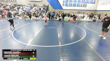 64 lbs Cons. Round 2 - Mason Menlove, Bear River Wrestling Club vs Krayden Maxwell, Uintah Jr High Wrestling