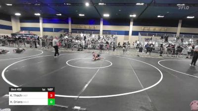 64 lbs Quarterfinal - Keira Thach, Eastvale Elite vs Harley Orians, Gold Rush Wr Ac