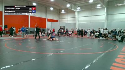 138 lbs Champ. Round 2 - Leighanna Patz, Baker vs Tiana Fries, Brewton Parker