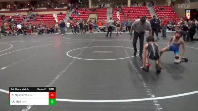 72 lbs 1st Place Match - Alex Hall, Greater Heights Wrestling vs Dayton Spexarth, Brawlers