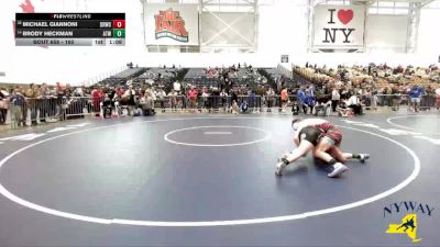 160 lbs Champ. Round 3 - Michael Giannoni, Deep Roots Wrestling Club vs Brody Heckman, Alexander Tri-Town Wrestling