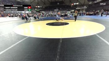 Boys 1A 157 lbs Cons. Round 2 - Rusty Johnson, Elma vs Lincoln Taylor, La Center