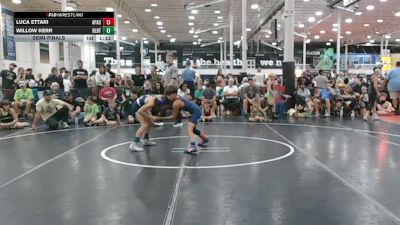 73 lbs Semifinal - Luca Ettari, Apache - EL vs Willow Kerr, Dueling Bandits - EL