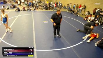 Round 2 - Ava Schultz, Pinnacle Wrestling Club vs Anna Kos, MnElite