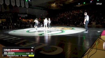 125 lbs Ben Aranda, Cleveland State vs Tyeler Hagensen, Kent State
