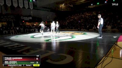 125 lbs Ben Aranda, Cleveland State vs Tyeler Hagensen, Kent State