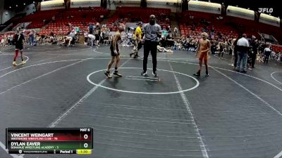 80 lbs Semifinal - Vincent Weingart, Westshore Wrestling Club vs Dylan Eaver, Donahue Wrestling Academy