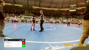 67 lbs Round Of 64 - Hudson Ruge, Sebolt Wrestling Academy vs Jaxton Coyer, Michigan West