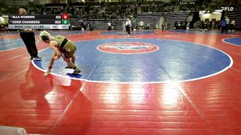 77 lbs Consi Of 8 #2 - Ella Robbins, Bison Takedown Wrestling Club vs Korr Chambers, Rockmart Takedown Club