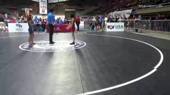 95 lbs Cons. Semi - Kailani Cardenas, Top Dog Wrestling Club vs Janali Gonzalez, Shafter Youth Wrestling