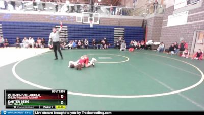 65 lbs Quarterfinal - Quentin Villarreal, Sublime Wrestling Acadamy vs Karter Berg, Team Real Life