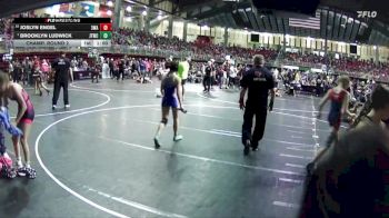 101 lbs Champ. Round 2 - Brooklyn Ludwick, Junior Titans Wrestling Club vs Joslyn Engel, 308 Wrestling Academy