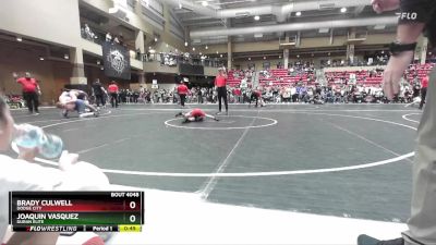 52 lbs Semifinal - Brady Culwell, Dodge City vs Joaquin Vasquez, Duran Elite