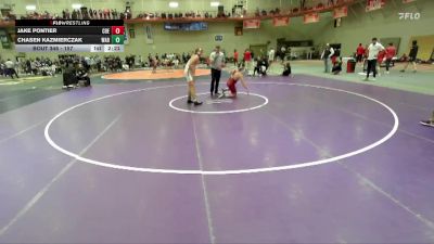 157 lbs Cons. Round 2 - Chasen Kazmierczak, Wabash vs Jake Pontier, Coe