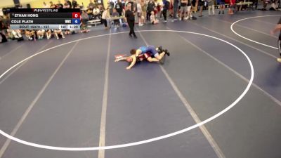157 lbs Champ. Round 1 - Ethan Hong vs Cole Plath, Waconia Wrestling Club