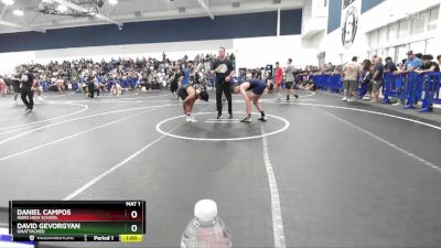 138 lbs Cons. Round 2 - David Gevorgyan, Unattached vs Daniel Campos, Indio High School