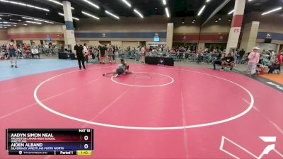 190 lbs Cons. Round 2 - Aadyn Simon Neal, Arlington Lamar High School Wrestling vs Aiden Alband, Silverback Wrestling Forth Worth