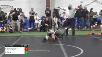 60 lbs Prelims - Noah Ferrer, Colon Trained vs Keira Cunningham, Upper Township