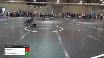 60 lbs Quarterfinal - Antonio Aguilar, Red Wave vs Rider Manchester, Brush WC