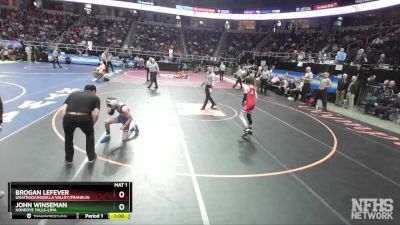 II-101 lbs Cons. Round 4 - Brogan Lefever, Unatego/Unadilla Valley/Franklin vs John Winseman, Honeoye Falls-Lima