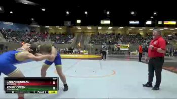 220 lbs Semis & 1st Wrestleback (8 Team) - Jaden Rondeau, 2/1A Glide vs Kolby Coxen, 2/1A Toledo