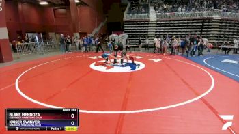 63 lbs Cons. Round 3 - Blake Mendoza, Glenrock Wrestling Club vs Kaiser Swinyer, Sheridan Wrestling Club