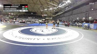 Girls 3A 190 lbs Cons. Round 2 - Sophia Mendoza, Hermiston (Girls) vs Cassidy Hernandez, Southridge (Girls)