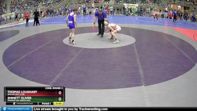 83 lbs Cons. Round 2 - Thomas Loughary, Dallas Mat Club vs Emmett Oliver, Madras Kid Wrestling