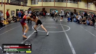 80 lbs Semifinal - David Hunanyan, Scanlan Wrestling Academy vs William Kershisnik, Ep Rattlers