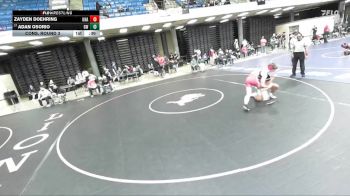 165 lbs Cons. Round 3 - Adan Osorio, Glenbard West vs Zayden Doehring, Unattached