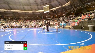 130 lbs Quarterfinal - Corbin Davis, Lions Wrestling Academy vs Emmett Wolk, Ste. Genevieve Youth Wrestling