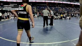 2A 215 lbs Cons. Round 3 - Ayden Smith, Mt Pleasant vs Joseph Spencer, Manteo High School